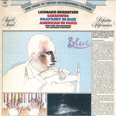 LP Record LEONARD BERNSTEIN, NEW YORK PHILHAR - Gershwin Rhapsody In Blue, American M31804 COLUMBIA Japan Classical Used