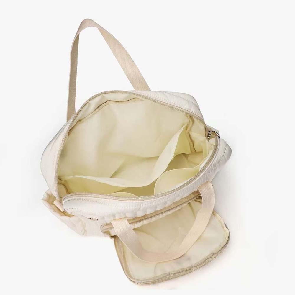 Large Capacity Mommy Shoulder Bag Cartoon Cotton Handbag Diaper Organizer  Outdoor Travel