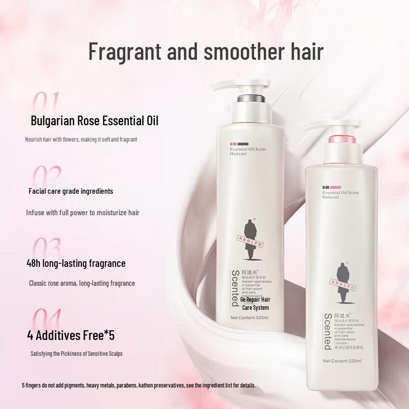 Adolph Glossy & Smooth Essential Oil Shampoo