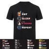 K Drama Lover T Shirt Korean Drama Fan Graphic Tee Eat Sleep Repeat Korean Culture Gift TShirt Unisex Unisex HJ168
