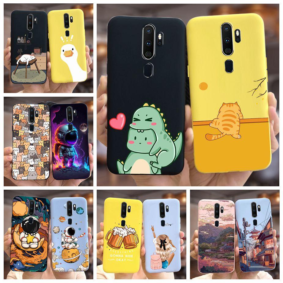 For Oppo A9 2020 Case Oppo A5 2020 Cute Fashion Cartoon Cover Soft TPU Phone Case For Oppo A11X OppoA5 OppoA9 2020 Fundas Bumper