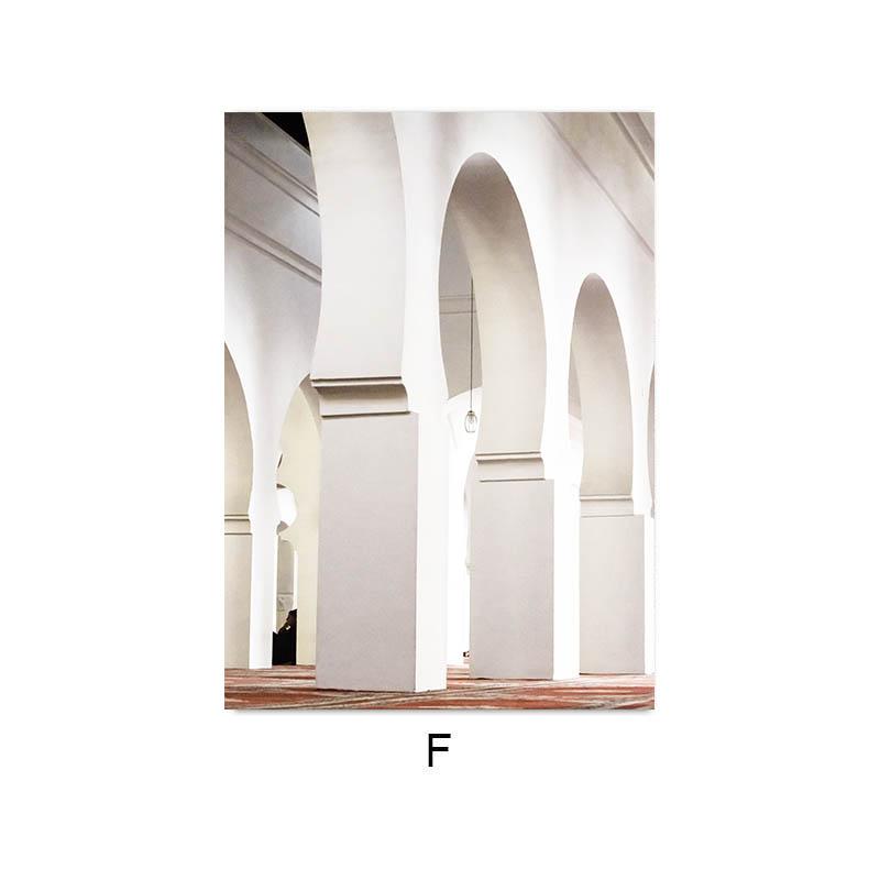 Morocco Canvas Painting Islamic Architecture Wall Print Poster Hassan II Mosque Art Muslim Picture Modern Ramadan Home Decor