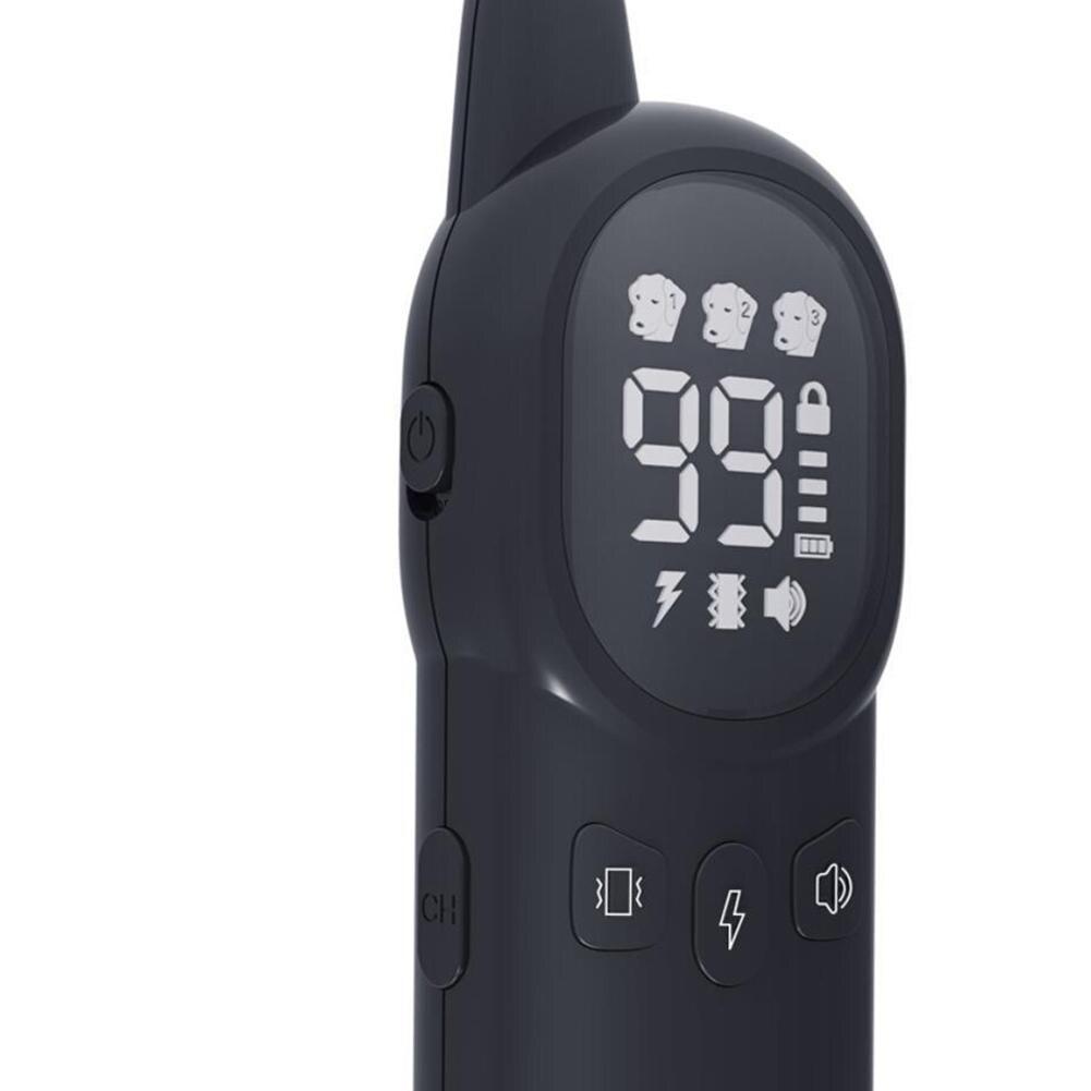 Pet Anti Bark Collar Waterproof Wireless Remote Control Rechargeable Electric Training Collar For Small Medium Large Dogs