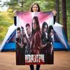 The sci-fi game Resident Evil features the Umbrella Corporation blanket a soft home furnishing nap decoration a warm Sherpa blanket for all seasons U3
