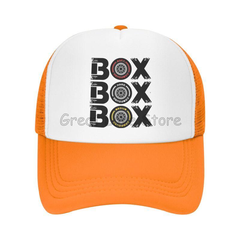 Box Box Box F1 Print Baseball Cap Formula 1 Summer Travel Caps for Unisex Women Outdoor Breathable Mesh Snapback Hats Trucker Hat