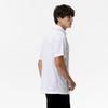 Mizuno NaviDry Training Polo Short New Model M Shirt, Sleeve, Moisture-Wicking, Quick-Drying, Sportswear, 32MAC193, White/Black,