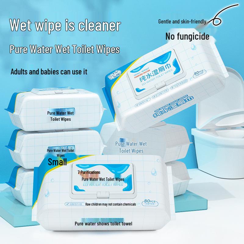 80 kusů vlhčených ubrousků: Jemné čištění pro miminko, ruce a osobní péči