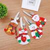 Christmas Cutlery Holders Suit Silverware Pockets Knifes Forks Tableware Decor Bag Storage Covers Christmas Xmas Party Decorations