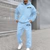 Trendy Men's and Women's Plus Velvet Streetwear Hoodie Set