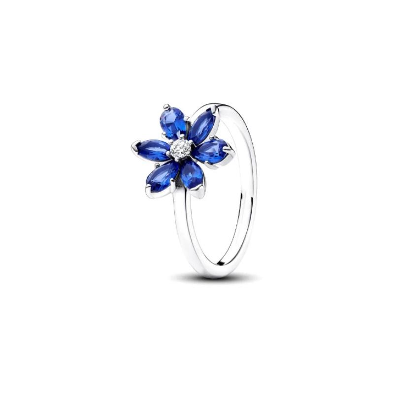 New Disney Fashion Sun Sapphire Couple Fit Pandora Birthday Gift Valentine's Day Limited Edition Ring