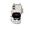 Polka Dot Black Cat New Small Waist Cat Ears Mobile Phone Case for Iphone11promax Apple 11 Protective Case