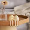 Pear Shape Ornament, Cute with Long-Leg Design Figurine, Resin Healing Table Decoration, for Home Bedroom Entrance