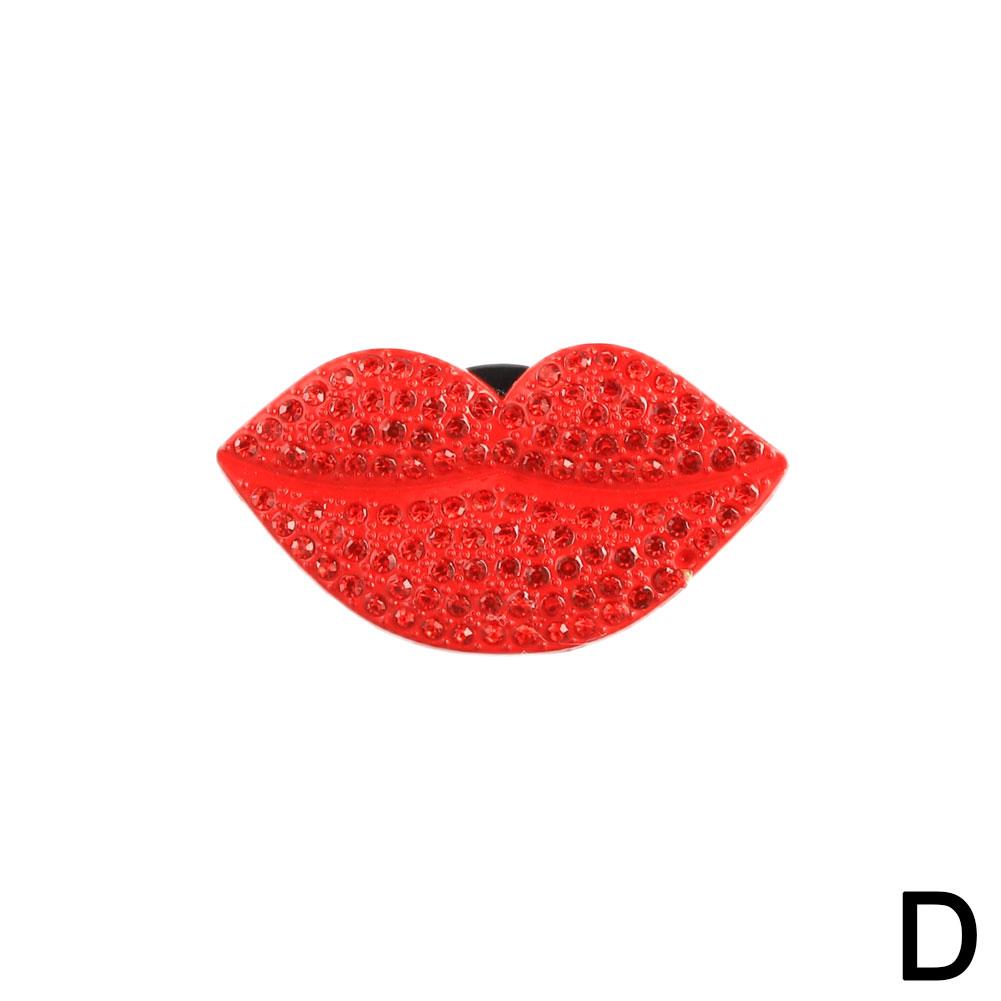 Car Air Aromatherapy Clip Red Lips Lipstick Car Decoration Clip Styling Accessories Diamond Car Aromatherapy Car S3c7