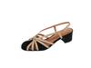 Fashion NEW Summer Women Sandals Round Toe Chunky Heel Shoes Sheep Suede Leather Shoes for Women Narrow Band Cover Toe Gladiator Shoes