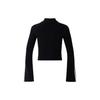 adidas Originals Women's Premium Knit Turtleneck Crop Top Black JI7058
