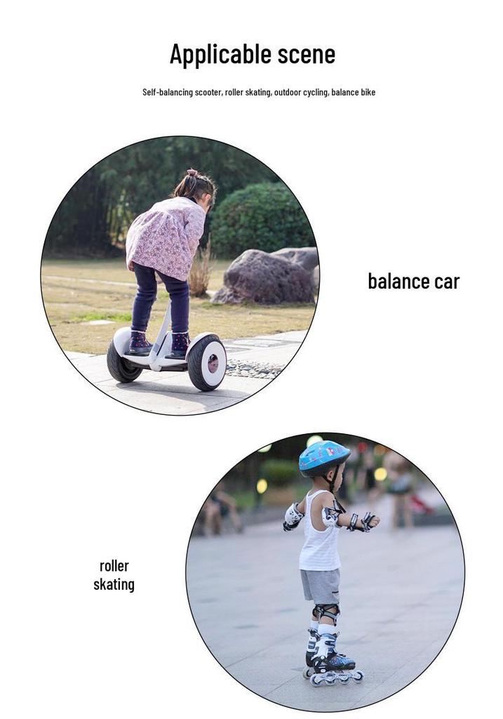 Children's Balance Bike Protective Gear Set: Knee & Elbow Pads for Cycling & Skating