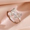 Korean-Style Butterfly Insect Ring: Women's Light Luxury, Niche Design