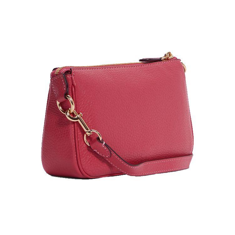 Coach Nolita 19 Logo Embossed Leather Clutch Bag Women Clutch Pink C4653-IMT9Z