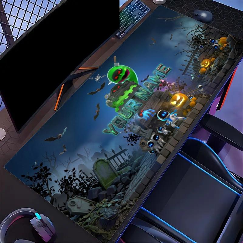 Astro Bot Print Custom Name Large Size Mouse Pad Gaming Table Cushion Nonslip Laptop Tablet Big XXL Mat Mini PC Playmat With Lock edge