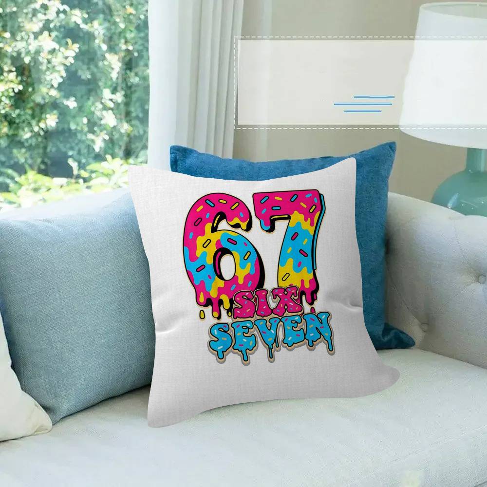 Cartoon Sechs Sieben Kissen Kissenbezug Kissenbezug Wohnzimmer Sofa Heimdeko Individuell