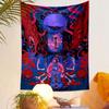 Chinese Mythological Spirit Art Tapestry Wall Hanging, Intricate Ghost Legend Poster, Gothic Wall Decor for Bedroom Living Room Dorm