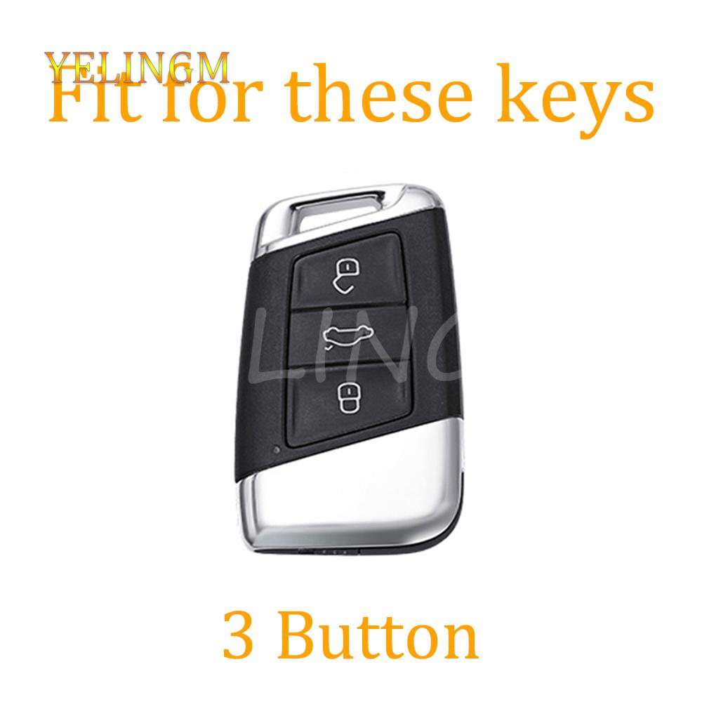 Tpu 3Button Car Remote Key Case Cover For Vw Volkswagen Passat B8 Tiguan Magotan Golf For Skoda Kodiaq Superb A7 Tpu Shell Fob