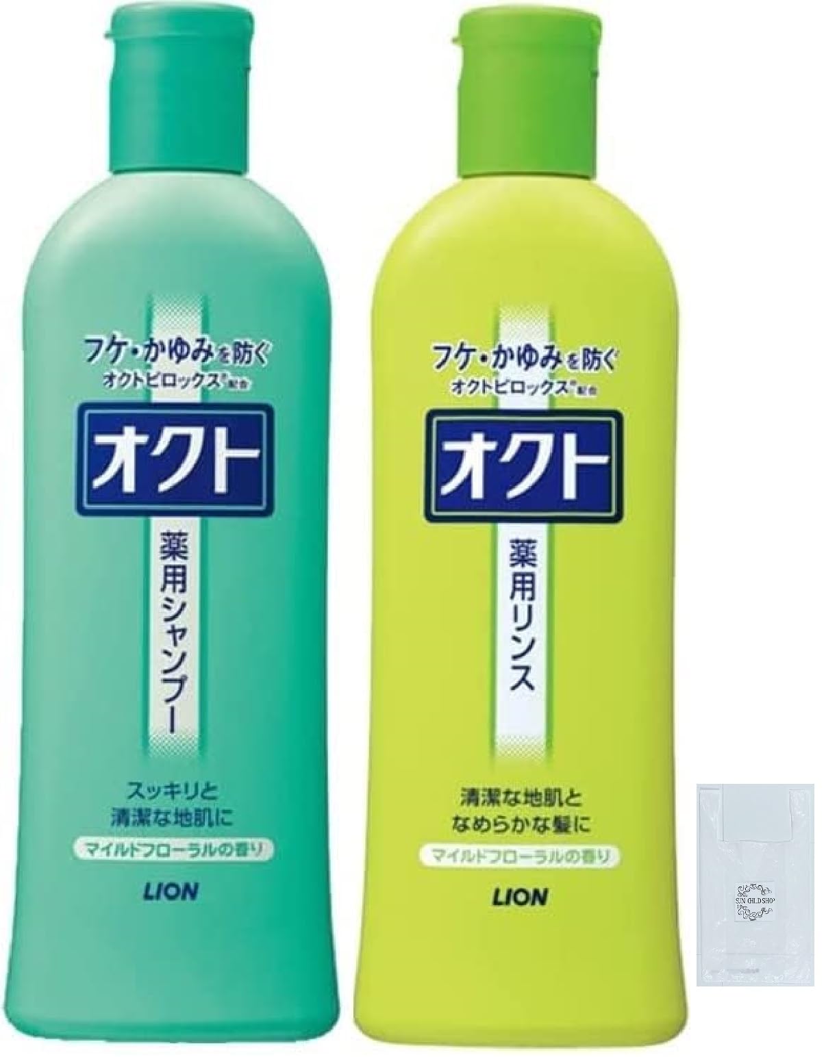 

[1 original shopping bag included] () Octo Shampoo & Conditioner (1 bottle each) 320ml Medicated Shampoo Quasi-drug Trial