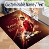 Tappeto Stampato con Testo Personalizzato Cristiano Ronaldo Tappeto Antiscivolo per Decorazione della Stanza di Casa