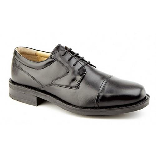 Roamers Mens Plain Leather Capped Gibson Formal Shoes