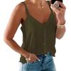 Women S Sleeveless V Neck Solid Color Camisole Summer Casual Top
