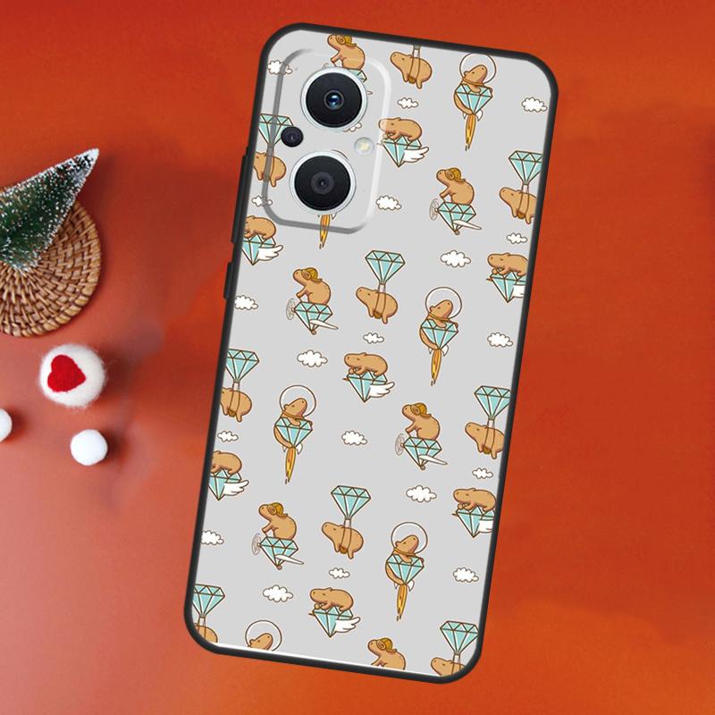 

Cute Cartoon Capybara Case For OPPO Find X5 X6 X8 X9 Pro OPPO Reno 8T 7 8 Lite 13F 14F 12F 11F 10 13 14 Pro Cover OPPO Find X5 Pro