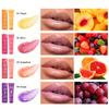 4 Farben Lippenbalsam mit Fruchtgeschmack, feuchtigkeitsspendender und feuchtigkeitsspendender Lippenbalsam, feuchtigkeitsspendender und peelender Lippenbalsam, Anti-rissige Lippenpflege