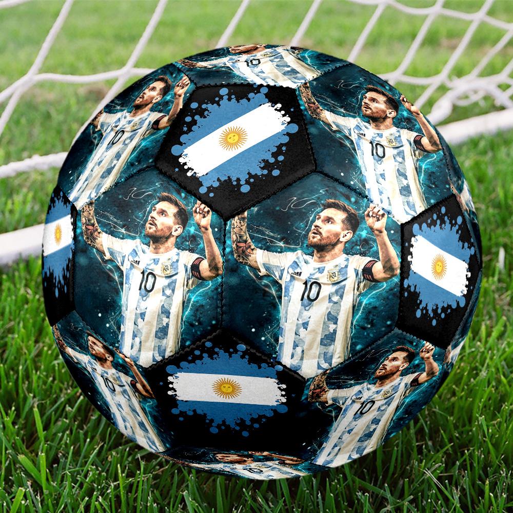 Messi 10 Number Football Legend Size 5 Soccer Football Machinestitched Indooroutdoor Universal Football Perfect Commemorative Gift For Soccer Lovers