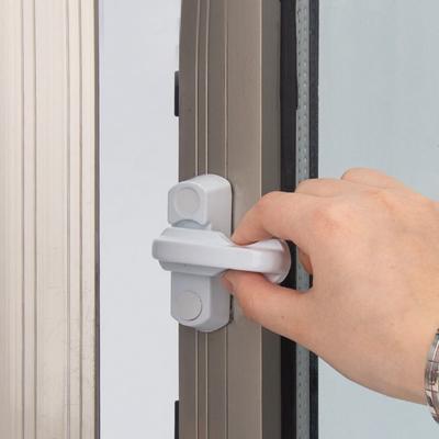 Window Door Sash Lock Plastic Child Safe Security Window Door Sash Lock Safety Lever Handle Sweep Latch