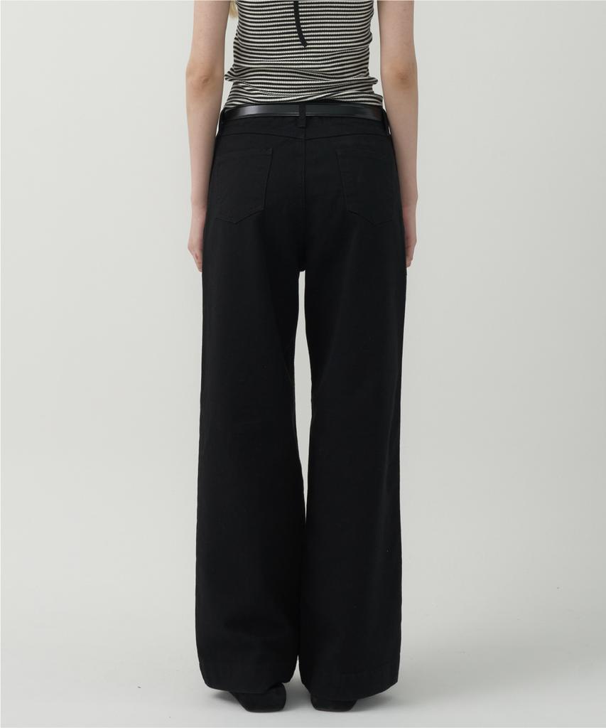 Mot Pocket Edition Cotton Wide Denim - Black