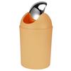 Mini Flip Lid Home Living Room Bedroom Desktop Bedside Plastic Trash Can Garbage BinOrange