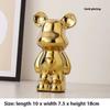 Ceramic Cartoon Teddy Bear Figurine Love Bear Ornament Living Room Small Piggy Bank Wine Cabinet Desktop Home Decoration