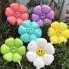 Hand-held Sunflower Smiley Face Balloons (60-Pack)