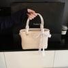 New straw bag high-end texture niche seaside season versatile messenger bag fashionable portable woven bag