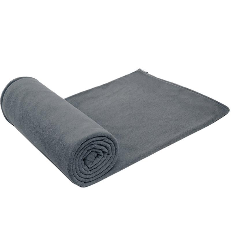 

Флисовый спальный мешок, подходящий для всех сезонов, типа конверт, портативный дорожный, для кемпинга и сна в дороге, для взрослых серый