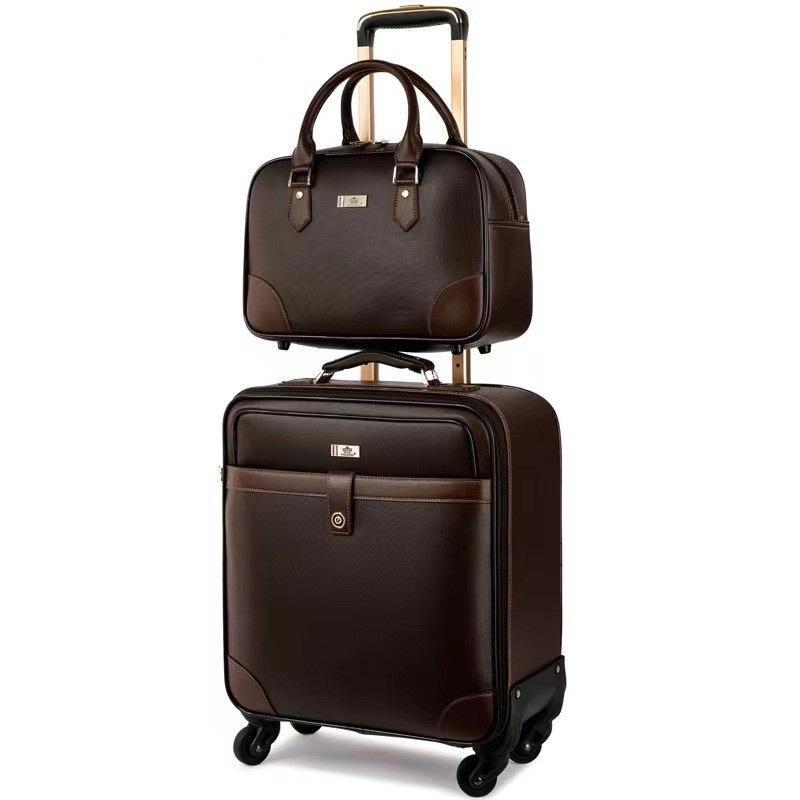 2024 Men's Lightweight 18-24 Inch Universal Wheel Travel Suitcase with Lock