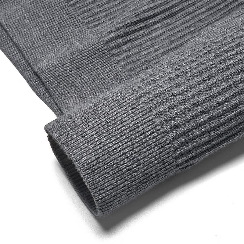 SEPTWOLVES Men's Round Neck Ribbed Knit Sweater