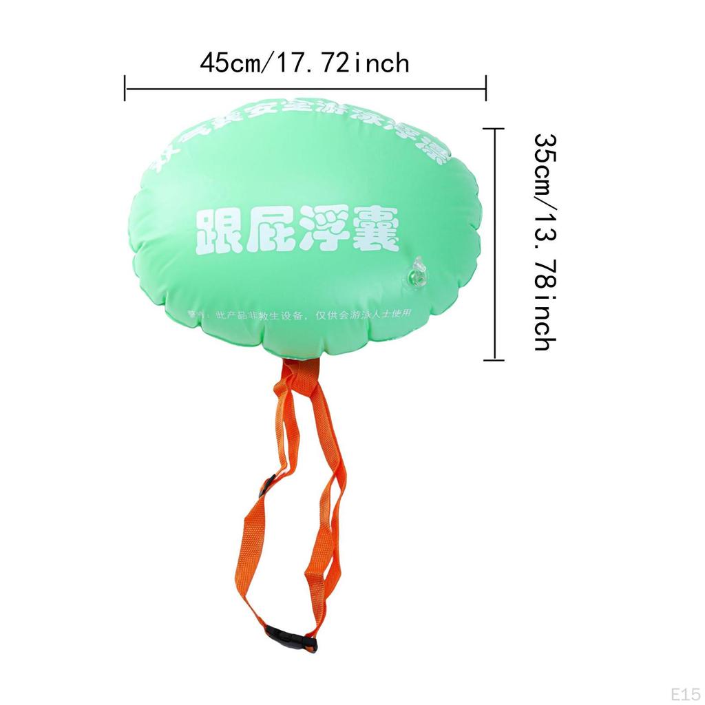 Swim Buoy for Open Water Swimming Belt Bubble Float with Adjustable Waist