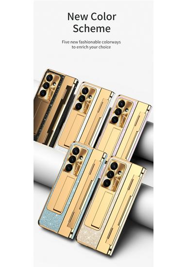 Galvanisiertes Stand-Scharnier-Case für Samsung Z Fold7/6/5/4/3 - Vollständiger Schutz für faltbares Display