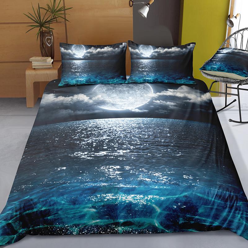 Beach Duvet Cover Twin Full Queen King Size,Ocean Theme Bedding Set for Kids Girls Boys Room Dorm,Coastal Beach Comforter Cover
