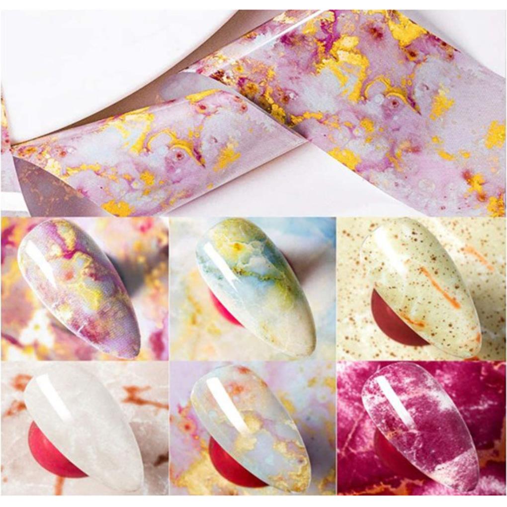 10 Pieces/Set PVC Women Manicure Sticker Stylish Colorful DIY Trimmable Decorative Adhesive Pedicure Decal Ornament