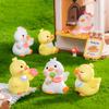 Anime Figure Little Yellow Duck Model Decoration Cute Car Mounted Ornaments Accessories Creative Cute Mini Ornaments Gifts