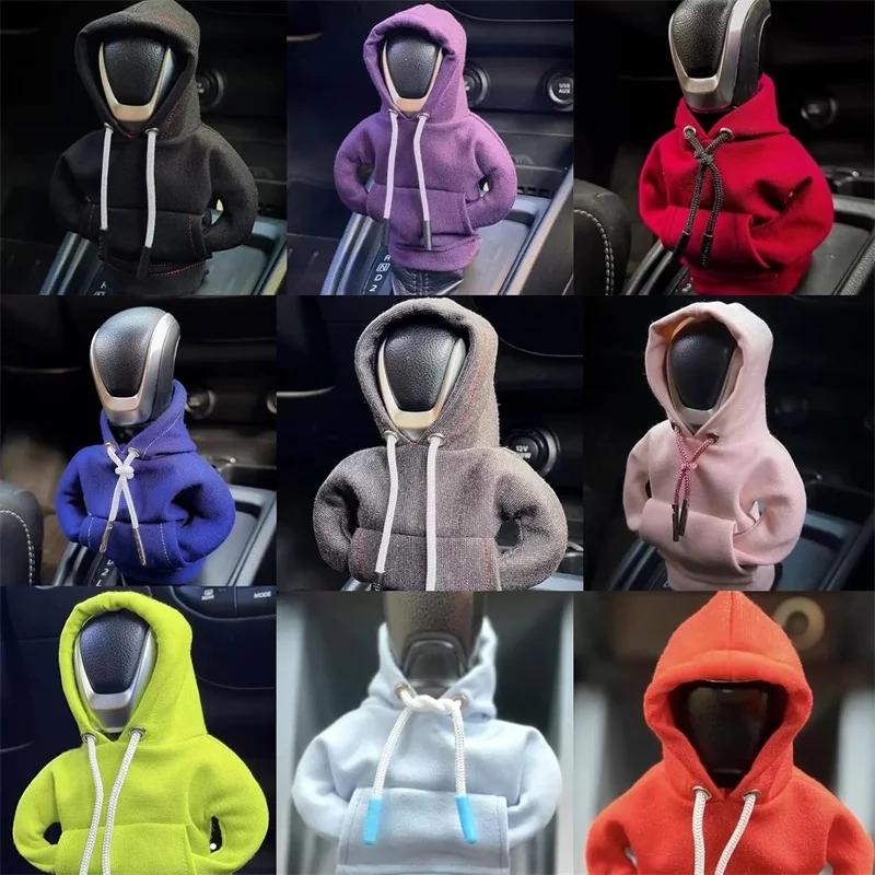 Car Shift Hoodie Cover Shift Lever Sweatshirt Gear Handle Decoration Universal Car Shift Lever Interior Decoration