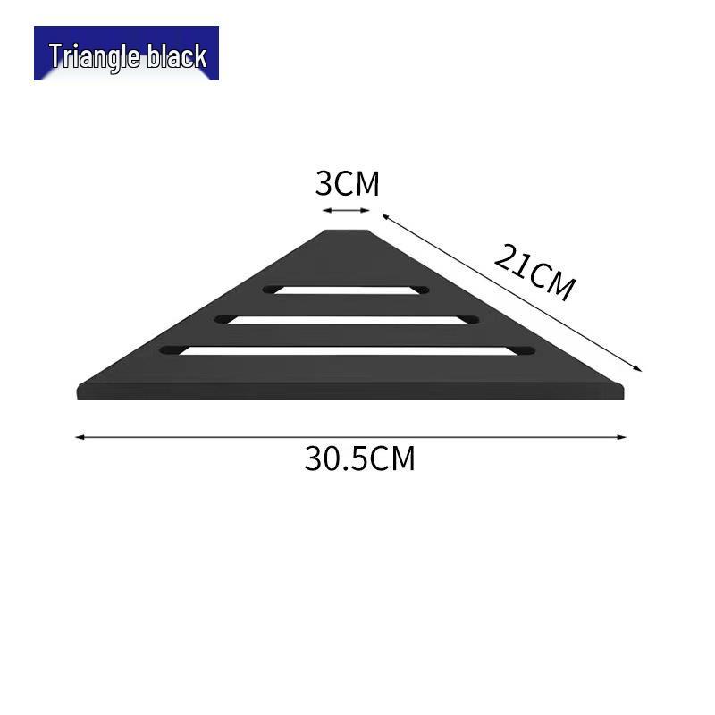 Lochfreie 304 Edelstahl Eckregal für Badezimmer und Hotel Wandmontierte Aufbewahrung