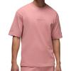 Jordan T Shirts Men's Pink Crew Neck Moderate Straight Fit FJ1970-685